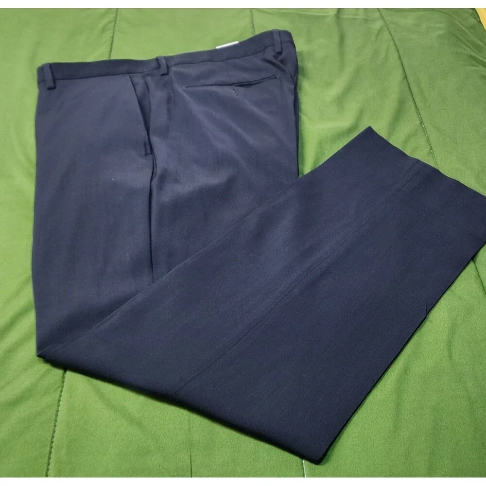 Banana Republic Modern Slim Fit Flat Front Men's Dress Pants Blue Size 38X32